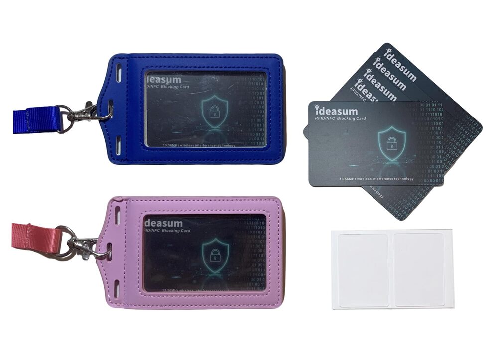6029 Wallet Anti-theft Cards Set, 8 RFID Blocking Cards & 2 Card Badge